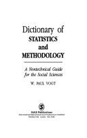 Dictionary Of Statistics And Methodology