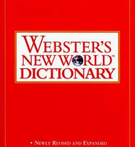 Webster's New World dictionary