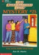 25 babysitters club mystery - kristy and the middle schoool vandal