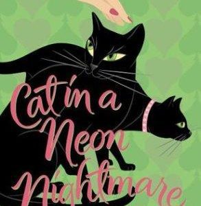 cat in a neon nightmare