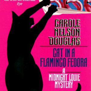 Cat in flamingo fedora