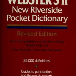 Webster's New Riverside Pocket Dictionary