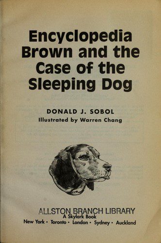 Encyclopedia Brown And the Case Of the Sleeping Do
