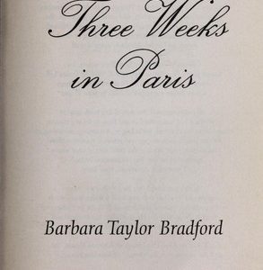 Three Weeks in Paris