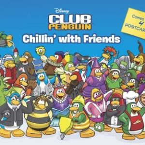 disney's club penguin chillin with friends