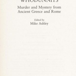 Historical Crime - Classical Whodunnits