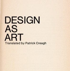 Design As Art