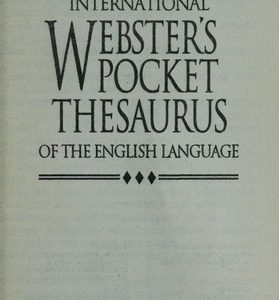 Webster's Pocket Thesaurus