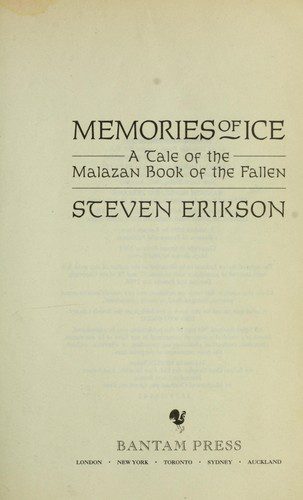 Malazan Book of the Fallen - memories of ice