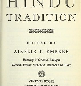 the hindu tradition readings in oriental though