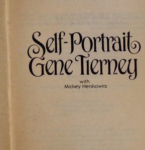 Self-Portrait Gene Tierney