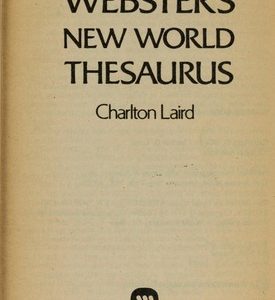 Websters New World Thesaurus