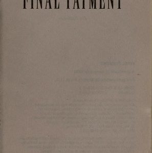 final payment - a posa county mystery