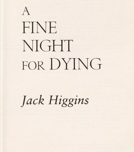 A Fine Night For Dying