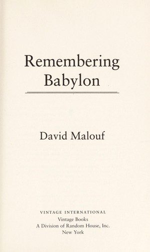 Remembering Babylon