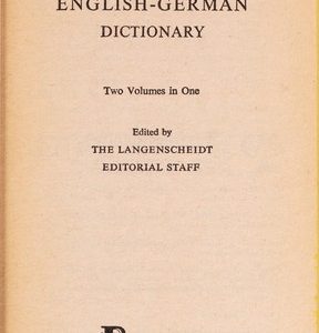 German -English/ English- German Dictionary