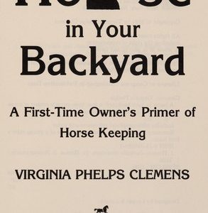 a horse in your backyard