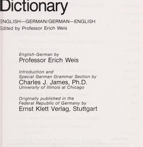 klett's modern german and english dictionary