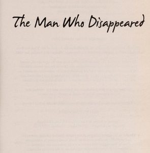 the man who disappeared