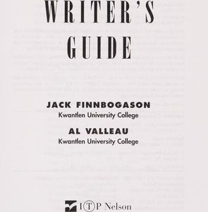 A Canadian Writer's Guide