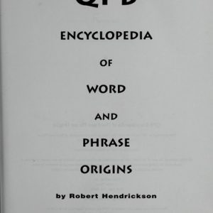 QPD Encyclopedia Of Word And Phrase Origins