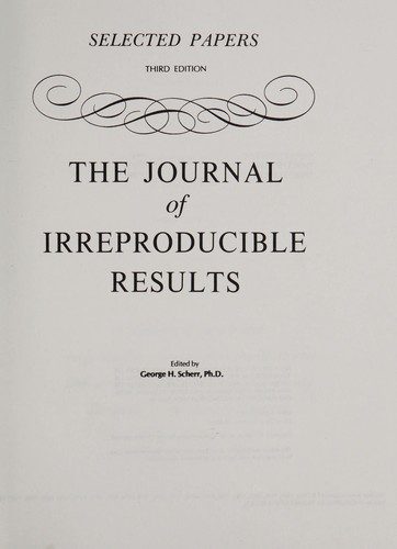 The Journal of Irreproducible Result