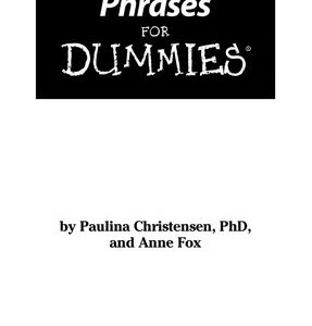 german phrases for dummies