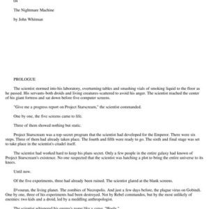 Star Wars Galaxy of Fear-The nightmare Machine